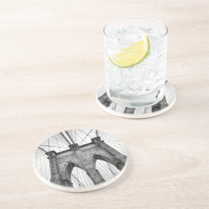 New York City Famous Brooklyn Bridge Getränkeuntersetzer