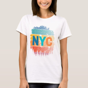 New York City - farbenfroher T - Shirt