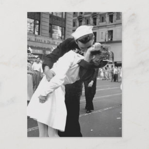 New York City feiert das Bild des_Krieges Postkarte