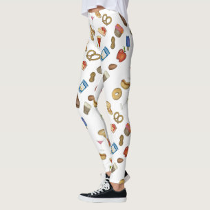 New York City Feinschmecker Classic NYC Food Leggi Leggings