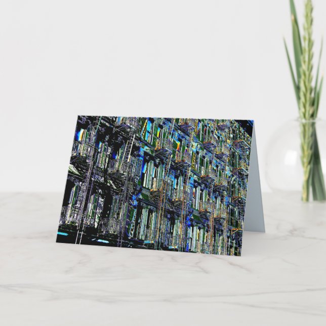 New York City Fire entgeht Pop Art, Leere Inside Karte (Vorderseite)