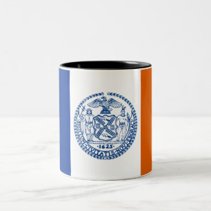 New York City Flag Zweifarbige Tasse