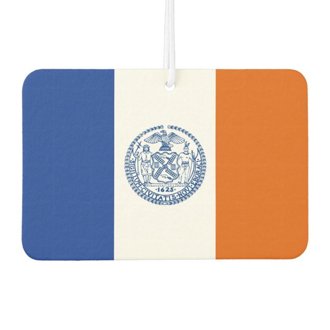 New York City-Flagge Autolufterfrischer (Vorderseite)