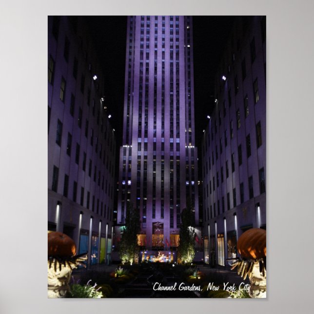 New York City Fotografy Channel Gardens NYC Poster (Vorne)
