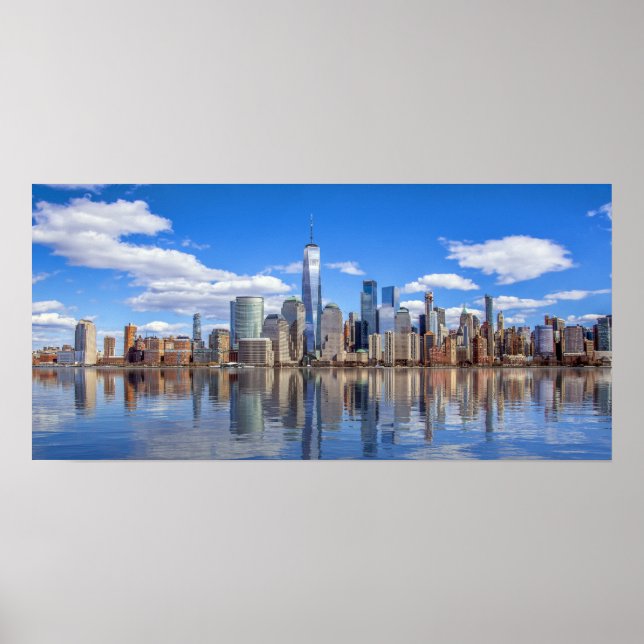 New York City Freedom Tower Skyline Postcard Poster (Vorne)
