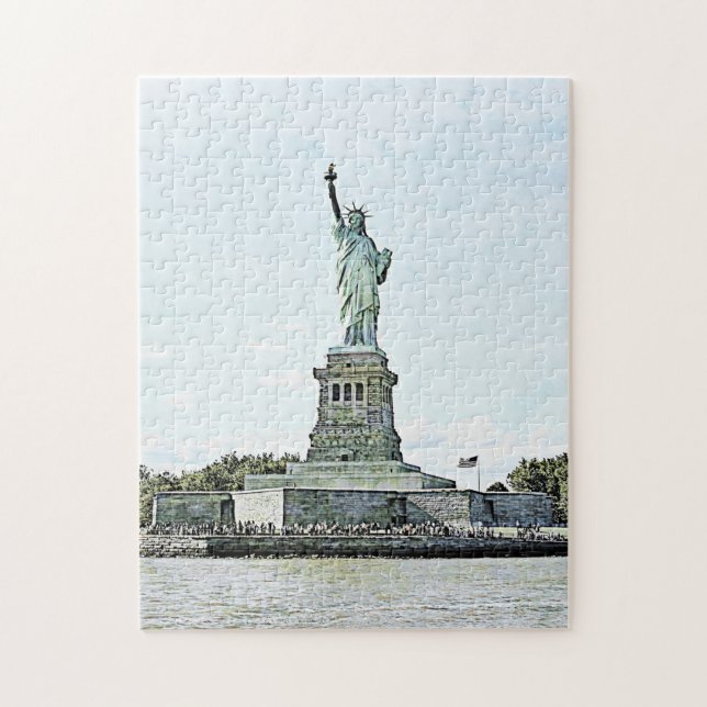 New York City - Freiheitsstatue Puzzle (Vertikal)