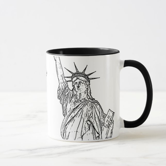 New York City ~ Freiheitsstatue Tasse (Rechts)
