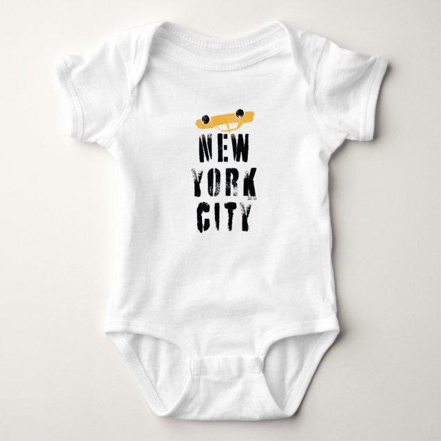 New York City Funchtuch Baby Strampler (Vorderseite)
