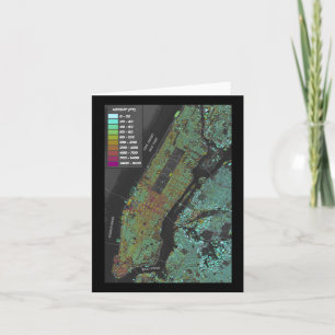 New York City Gebäude Höhenkarte Karte