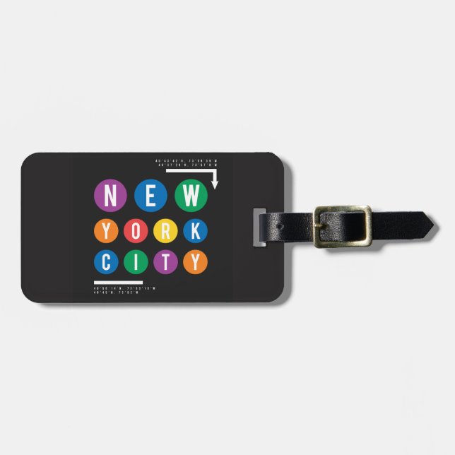New York City Gepäckanhänger (Vorderseite horizontal)
