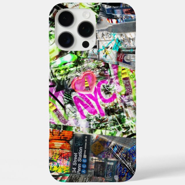 New York City Graffiti Empire State iPhone Case (Rückseite)