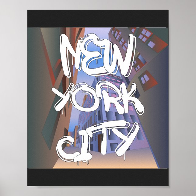 New York City Graffiti Poster (Vorne)