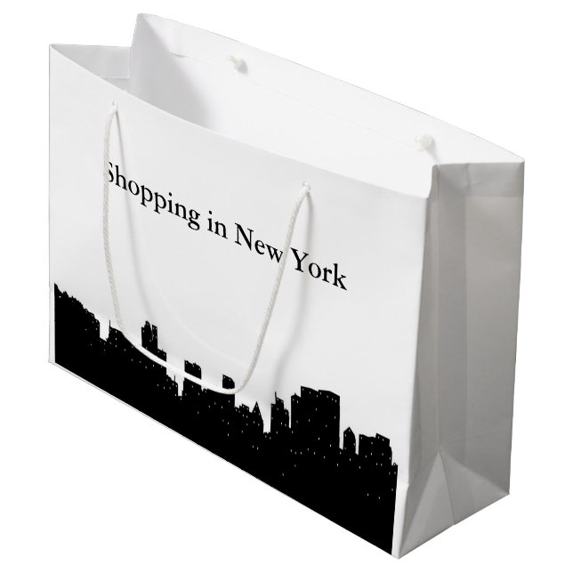 New York City Große Geschenktüte (Vorderseite Schrägansicht)