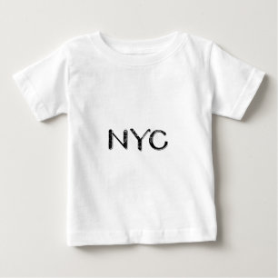 New York City Grunge Text Baby T-shirt
