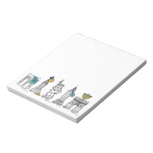 New York City Hanukkah NYC Jüdischer Holiday Chanu Notizblock