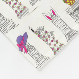 New York City Happy Osterparade NYC Sehenswürdigke Fleecedecke