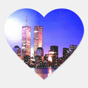 New York City Herz-Aufkleber
