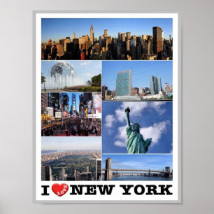New York City - I Liebe - Vereinigte Staaten - Poster