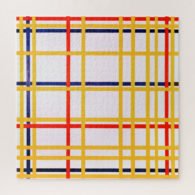 New York City I | Piet Mondrian | Puzzle (Vertikal)