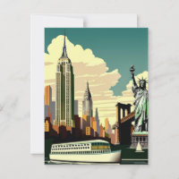 New York City Iconic Postcard