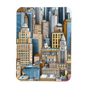 New York City Illustration Magnet