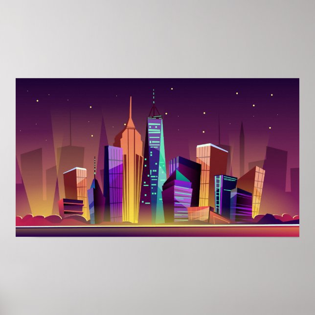 New York City Illustration Poster (Vorne)