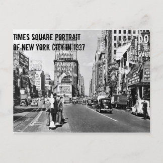 New York City im Jahr 1937 Postkarte