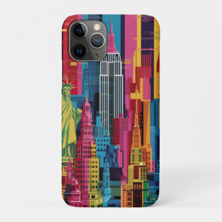 New York City in Kobras lebhaftem iPhone Case