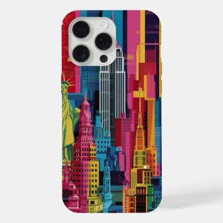 New York City in Kobras lebhaftem iPhone Case 15 Pro Max Hülle