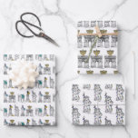 New York City Jewish Holidays Hanukkah NYC Geschenkpapier Set<br><div class="desc">Die Papierblätter sind mit einer originalen Marker-Abbildung der klassischen New Yorker Sehenswürdigkeiten versehen, die für den jüdischen Urlaub in Hanukkah "gekleidet" sind. Designs sind auch auf anderen Produkten erhältlich. In diesem Shop finden Sie auch viele weitere Illustrationen zum Thema Essen. Sehen Sie nicht, wonach Sie suchen? Brauchen Sie Hilfe bei...</div>