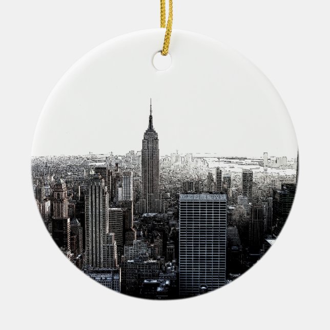 New York City Keramikornament (Vorne)