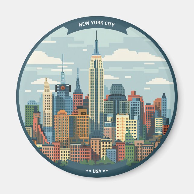 New York City Kühlschrankmagnet Magnet (Vorne)
