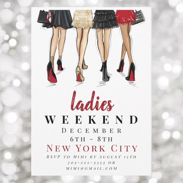 New York City Ladys Weekend Fashion Getaway Einladung (Von Creator hochgeladen)
