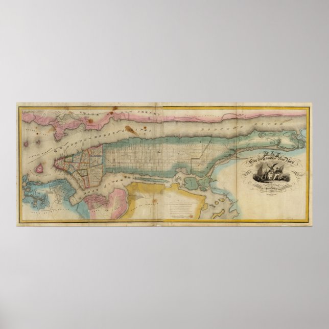 New York City & Landkreis Poster (Vorne)