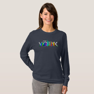 New York City   Langarmshirt für Damen T-Shirt
