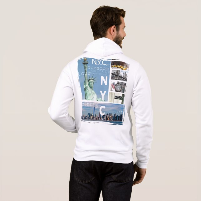 New York City Liberty Statue Ny Nyc Manhattan Hoodie (Schwarz voll)