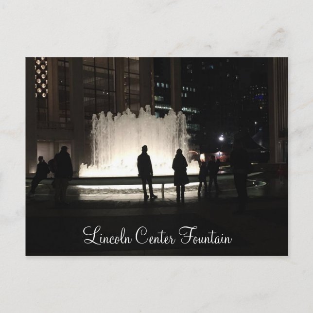 New York City Lincoln Centre Paares Watching Postkarte (Vorderseite)