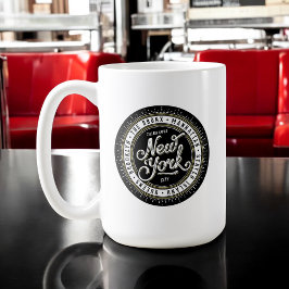 New York City Logo mit Boroughs Kaffeetasse