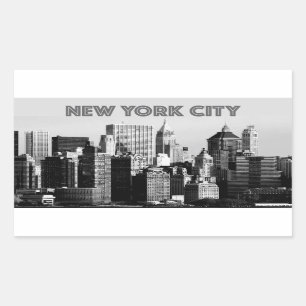 New York City Lower-Manhattan Pro Foto Rechteckiger Aufkleber