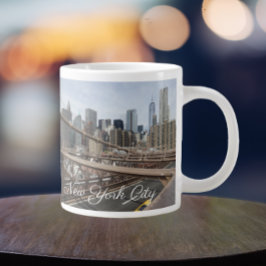 New York City Lower Manhattan Skyline Jumbo-Tasse