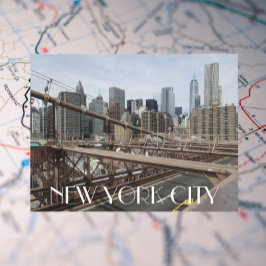 New York City Lower Manhattan Skyline Travel Postkarte