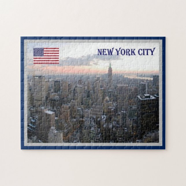 New York City - Luftaufnahme - USA - Puzzle (Horizontal)