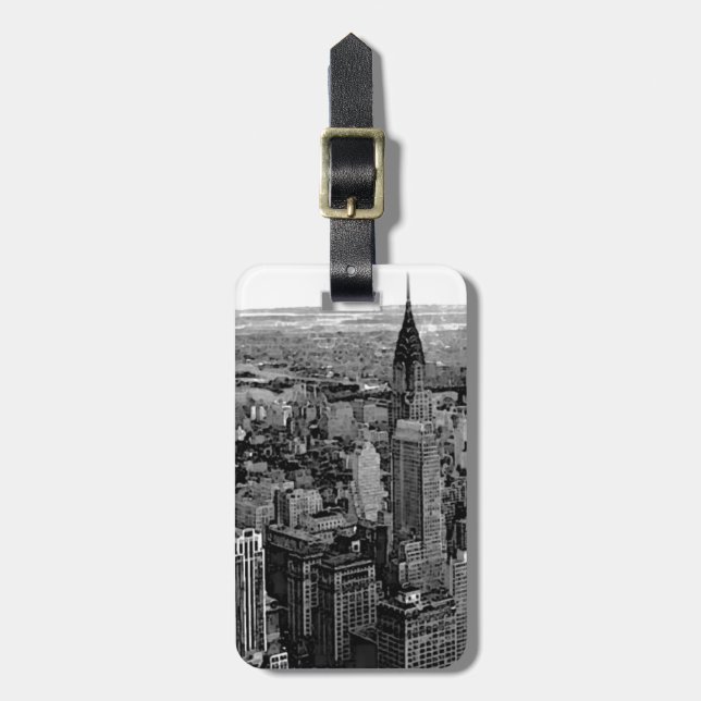 New York City Luggage Tag Gepäckanhänger (Vorderseite vertikal)
