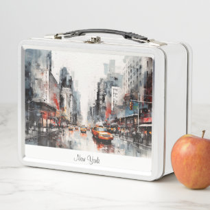 New York City, malerische Landschaft Metall Brotdose