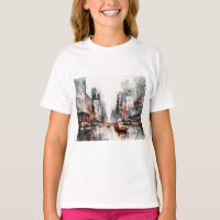 New York City, malte Landschaft.