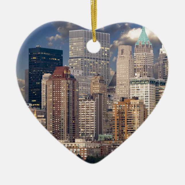New York City Manhattan Keramik Ornament (Vorne)