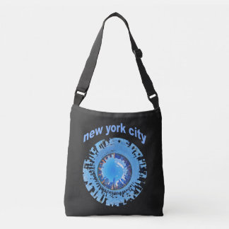 New York City Manhattan Skyline auf Deutsch ist Ma Tragetaschen Mit Langen Trägern