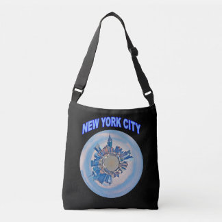 New York City Manhattan Skyline auf Deutsch ist Ma Tragetaschen Mit Langen Trägern