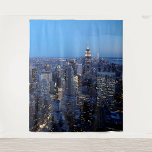 New York City Manhattan Skyline Mural  Mauer Wandteppich
