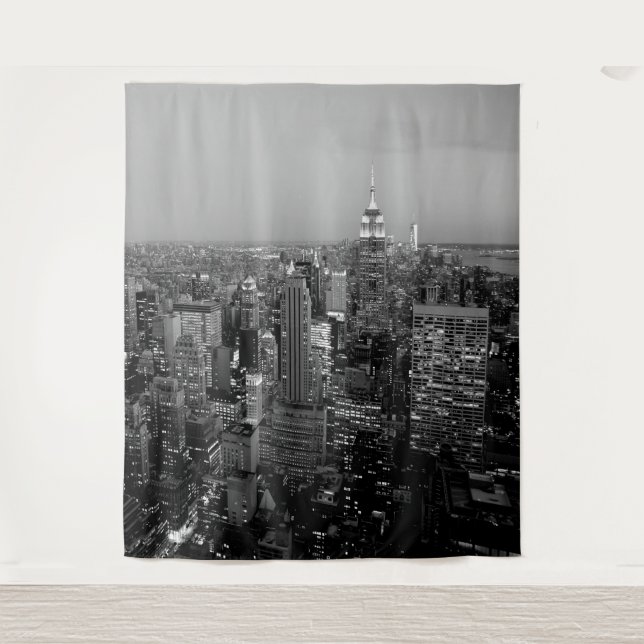 New York City Manhattan Skyline Mural| Mauer Wandteppich (Vorderseite)